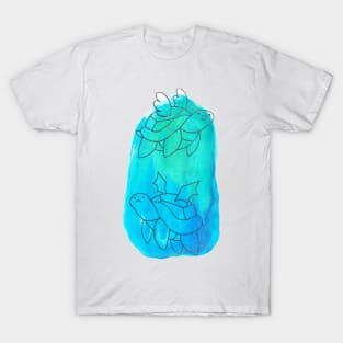 Winged Watercolor Turtles T-Shirt